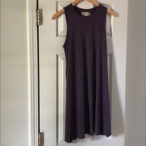 Dark Purple tank swing dress